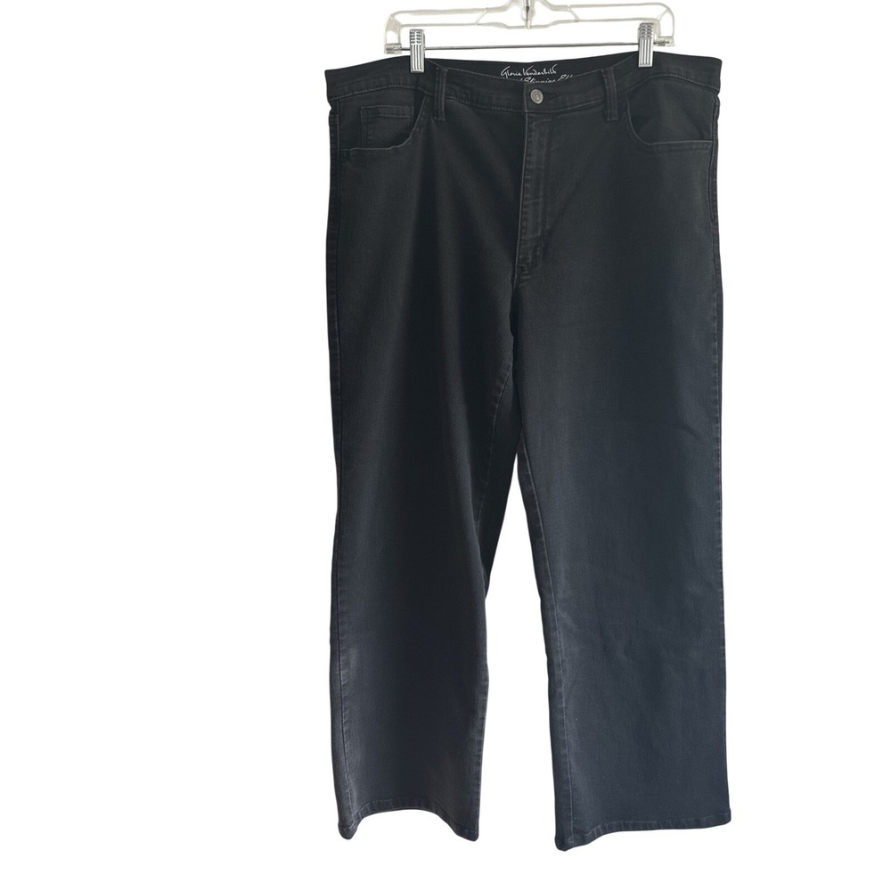 Gloria Vanderbilt All Around Slimming‎ Effect Jeans Womens 18 Black Bootcut